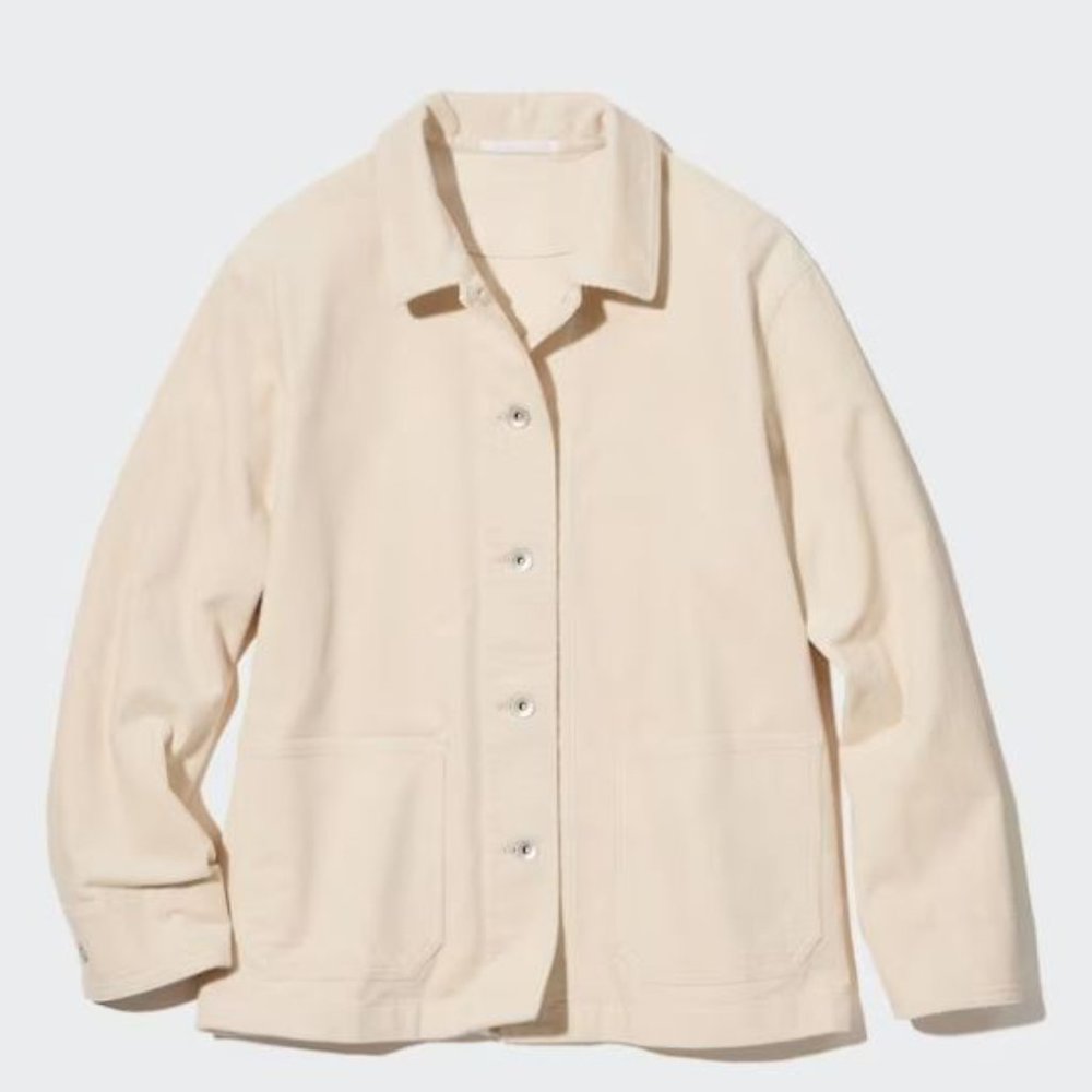 Uniqlo Cream Bomber Jacket